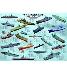Puzzle Eurographics Schiffe des 2. Weltkriegs mit 1000 Teilen