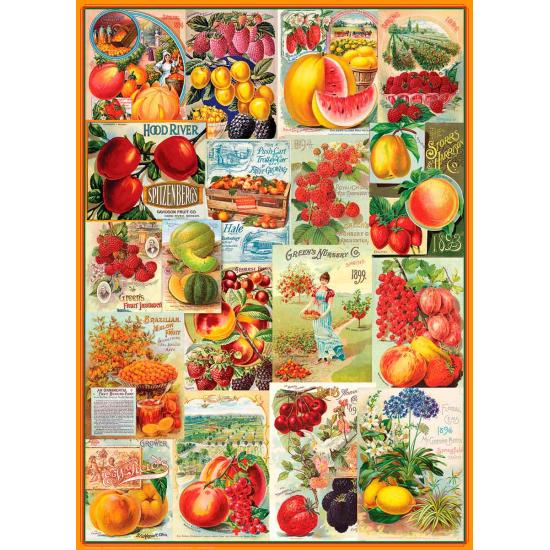 Puzzle Eurographics Obstsamenkataloge mit 1000 Teilen