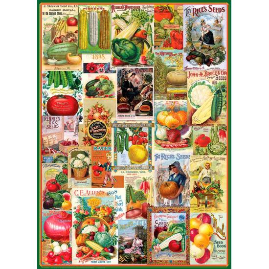 Puzzle Eurographics Gemüsesamenkataloge, 1000 Teile