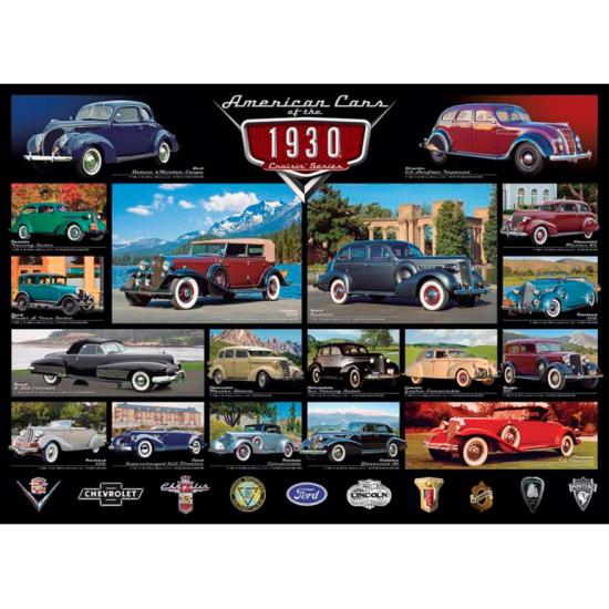 Eurographics 1930er Jahre American Cars Puzzle, 1000 Teile