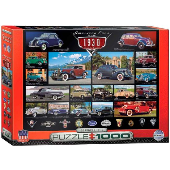 Eurographics 1930er Jahre American Cars Puzzle, 1000 Teile