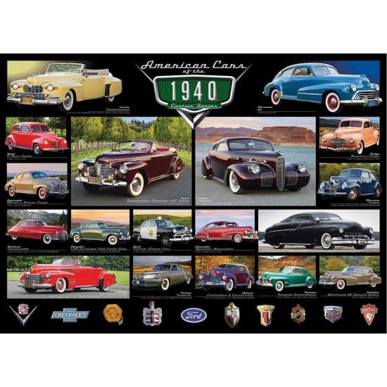 Eurographics 1940er Jahre American Cars Puzzle, 1000 Teile