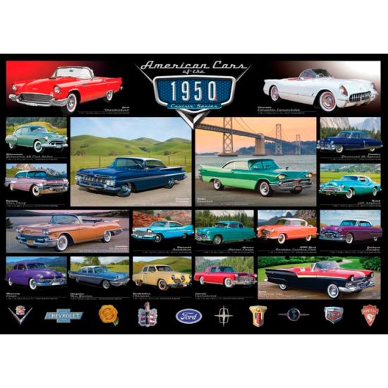Eurographics 1950er Jahre American Cars Puzzle, 1000 Teile