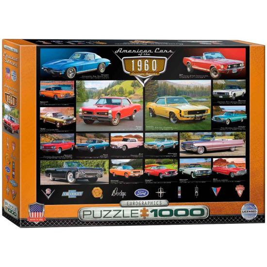 Eurographics 1960er Jahre American Cars Puzzle, 1000 Teile