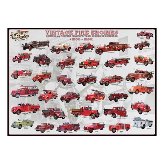 Eurographics Puzzle Vintage Feuerwehrautos 1000 Teile