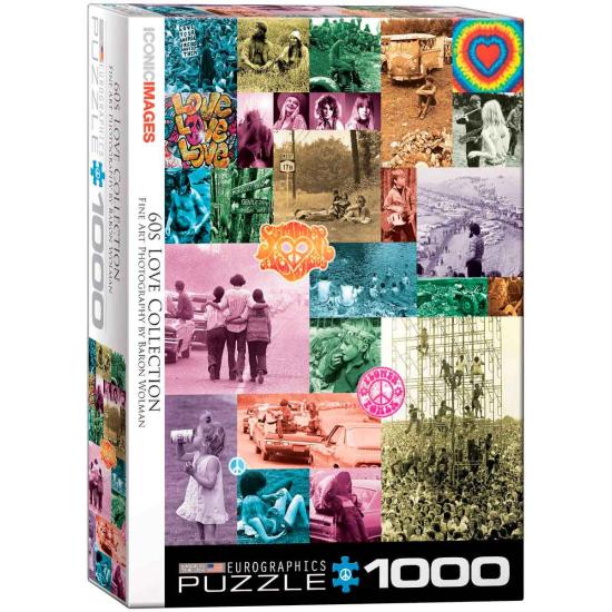 Puzzle Eurographics Love Collection der 60er Jahre mit 1000 Teil