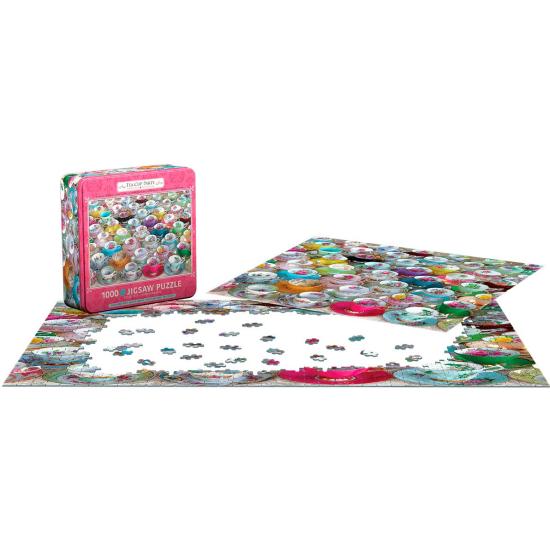 Puzzle Eurographics Teetassen-Kollektion, Dose mit 1000 Teilen