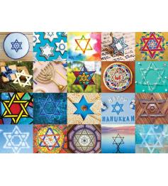 Puzzle Eurographics Davidstern-Collage 1000 Teile