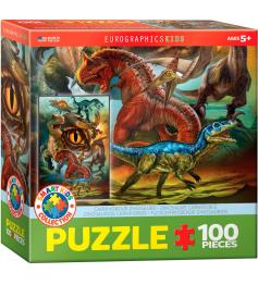 Eurographics Fleischfressende Dinosaurier-Puzzle 100 Teile