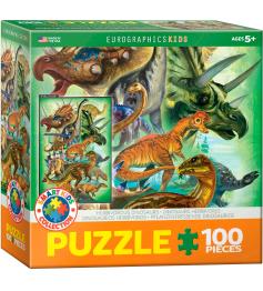 Eurographics Pflanzenfressende Dinosaurier 100-teiliges Puzzle