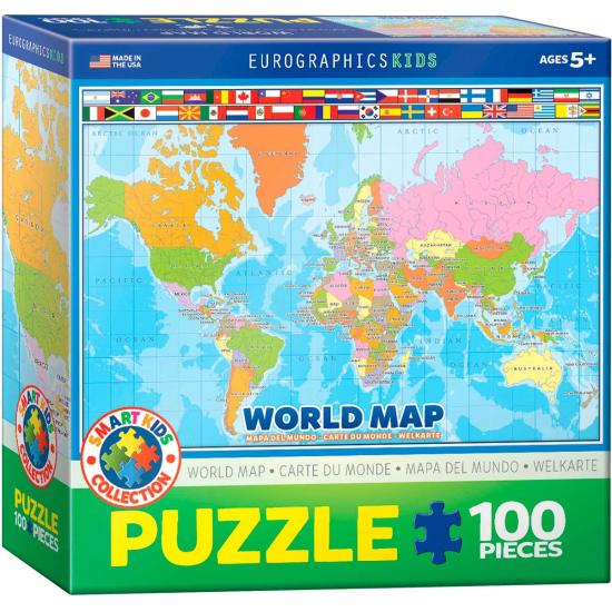 Eurographics Puzzle Die Weltkarte 100 Teile Eurographics Puzzle Die Weltkarte 100 Teile
