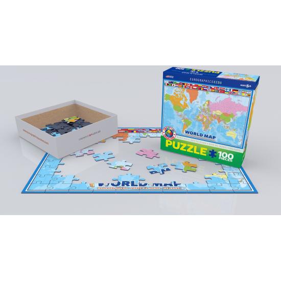 Eurographics Puzzle Die Weltkarte 100 Teile Eurographics Puzzle Die Weltkarte 100 Teile
