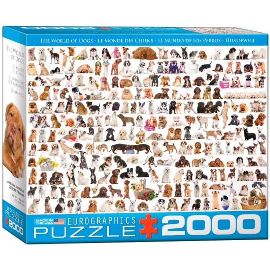 Eurographics Puzzle Die Welt der Hunde 2000 Teile