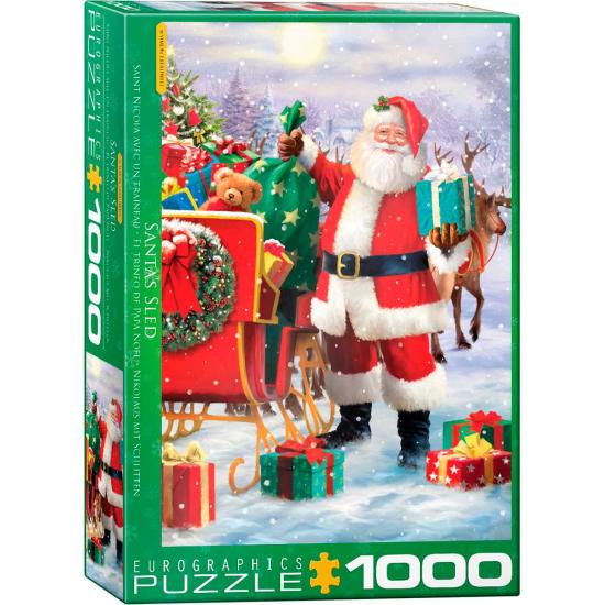 Eurographics Puzzle Weihnachtsmannschlitten 1000 Teile