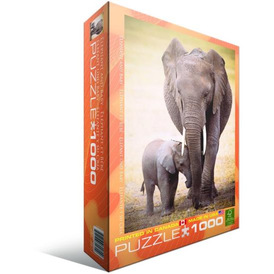 Eurographics Puzzle Elefant und sein Baby 1000 Teile
