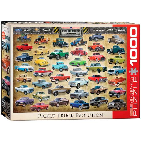 Eurographics Puzzle Evolution des Pickups 1000 Teile