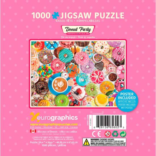 Eurographics Puzzle Donut Party, Dose mit 1000 Teilen
