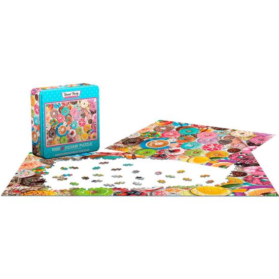 Eurographics Puzzle Donut Party, Dose mit 1000 Teilen