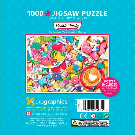 Puzzle Eurographics Cookie Party, Dose mit 1000 Teilen