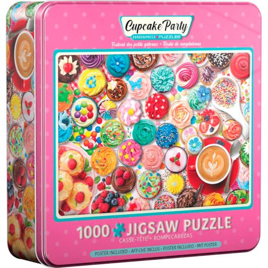 Eurographics Cupcake-Party-Puzzle, Dose mit 1000 Teilen Eurographics Cupcake-Party-Puzzle, Dose mit 1000 Teilen
