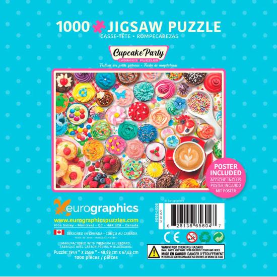 Eurographics Cupcake-Party-Puzzle, Dose mit 1000 Teilen Eurographics Cupcake-Party-Puzzle, Dose mit 1000 Teilen