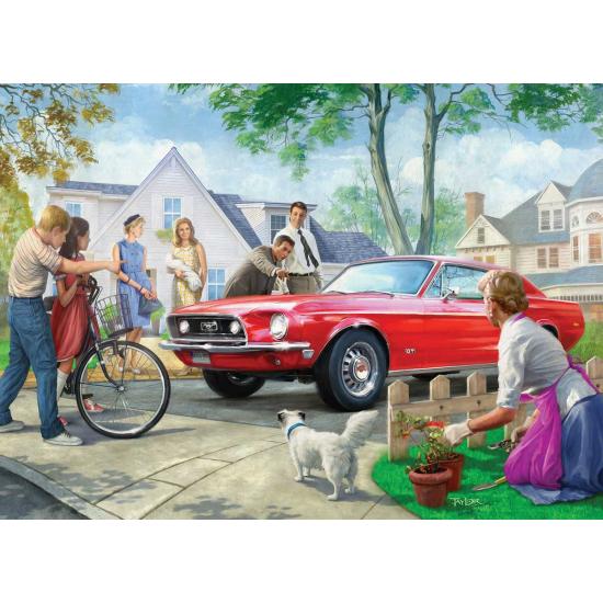 Eurographics Roter Ford Mustang 1000-teiliges Puzzle