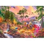 Eurographics VW Campers Paradise Van Puzzle mit 100 Teilen