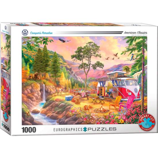Eurographics VW Campers Paradise Van Puzzle mit 100 Teilen