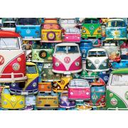 Eurographics Puzzle Lustige Volkswagen Vans 1000 Teile