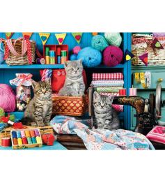 Puzzle Eurographics NähzimmerKätzchen 1000 Teile
