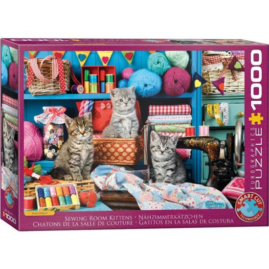 Puzzle Eurographics NähzimmerKätzchen 1000 Teile
