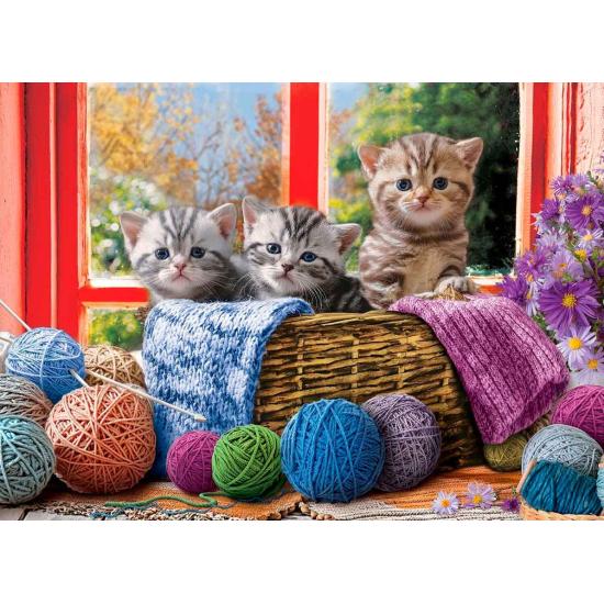 Eurographics Kittens Weaving XXL-Puzzle mit 500 Teilen