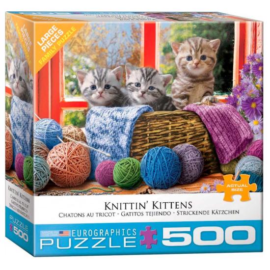 Eurographics Kittens Weaving XXL-Puzzle mit 500 Teilen