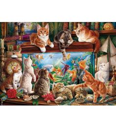 Puzzle Eurographics Katzen Im Aquarium 1000 Teile
