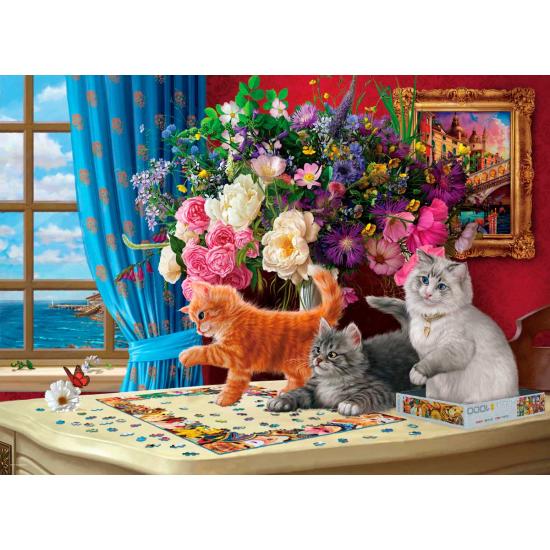 Puzzle Eurographics Neugierige Katzen 1000 Teile