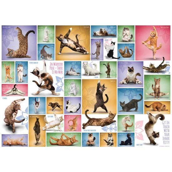 Eurographics Puzzle Yoga Cats 1000 Teile