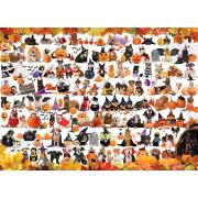 Eurographics Halloween Kätzchen und Welpen Puzzle 1000 Teile