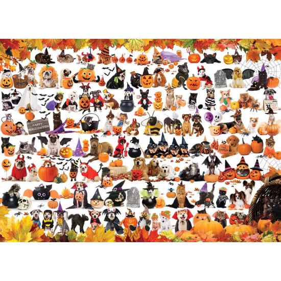 Eurographics Halloween Kätzchen und Welpen Puzzle 1000 Teile