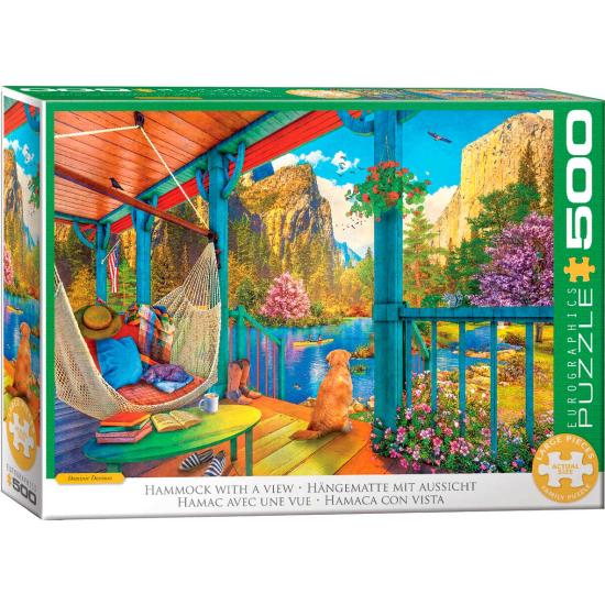 Puzzle Eurographics Hängematte mit Aussicht XXL 500 Teile