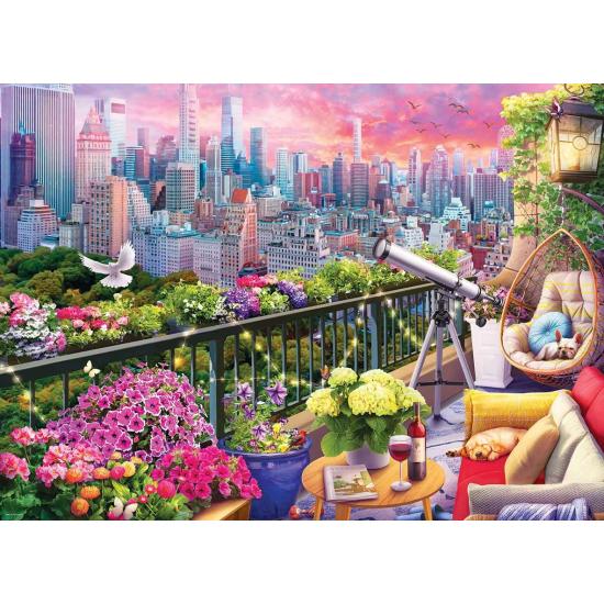 Puzzle Eurographics New Yorker Dachgarten 1000 Teile