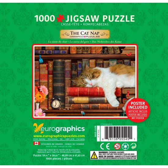 Eurographics Puzzle The Cat's Nap, Dose mit 1000 Teilen