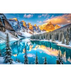 Puzzle Eurographics Der Moraine-See Im Winter 1000 Teile