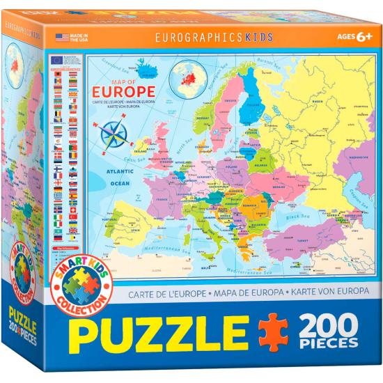 Eurographics Puzzle Karte von Europa 200 Teile Eurographics Puzzle Karte von Europa 200 Teile