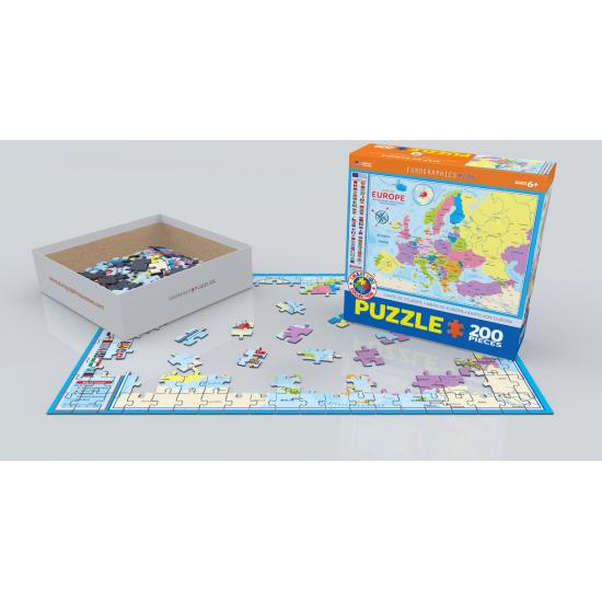 Eurographics Puzzle Karte von Europa 200 Teile Eurographics Puzzle Karte von Europa 200 Teile