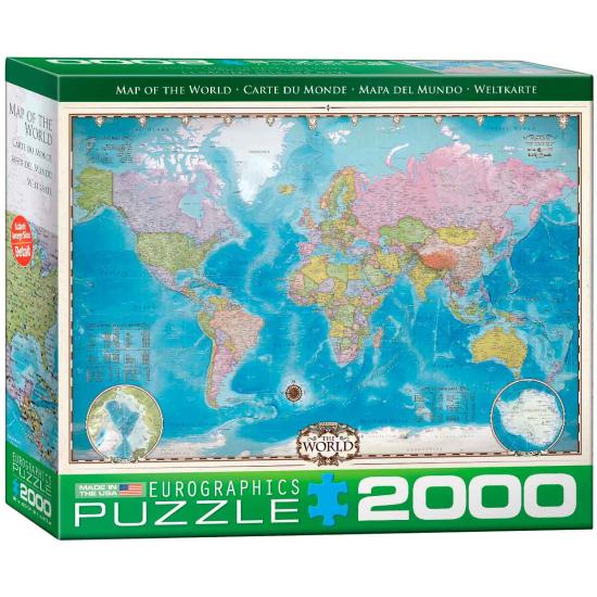 Eurographics Puzzle Weltkarte 2000 Teile