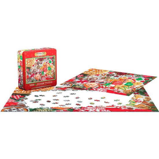 Puzzle Eurographics Weihnachtstisch, Dose mit 1000 Teilen