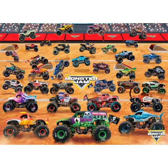 Puzzle Eurographics Monster Jam, Truck-Aufstellung 1000 Teile