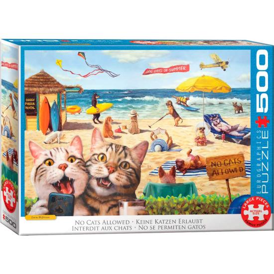 Puzzle Eurographics No Cats Allowed XXL 500 Teile Puzzle Eurographics No Cats Allowed XXL 500 Teile