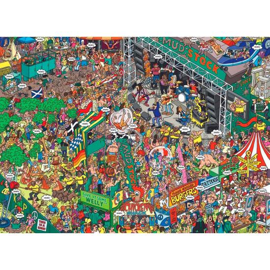 Eurographics Oops Mudstock XXL 500-teiliges Puzzle