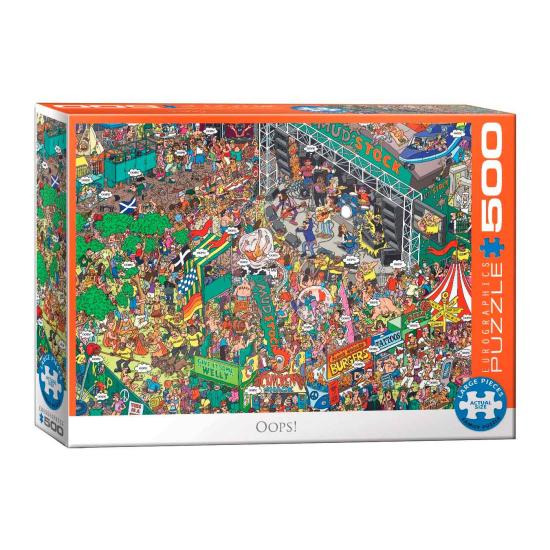 Eurographics Oops Mudstock XXL 500-teiliges Puzzle